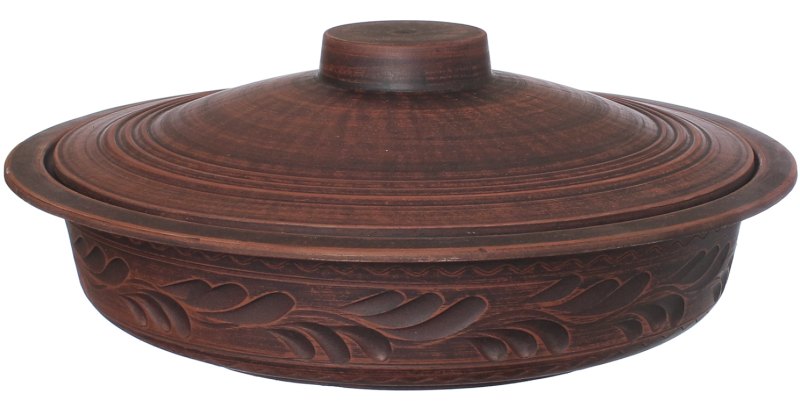 Грузинська сковорода з червоної глини