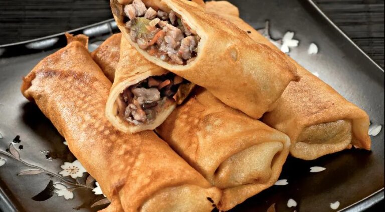 Весняні роли зі свининою та овочами: смачний і легкий рецепт з фото 1