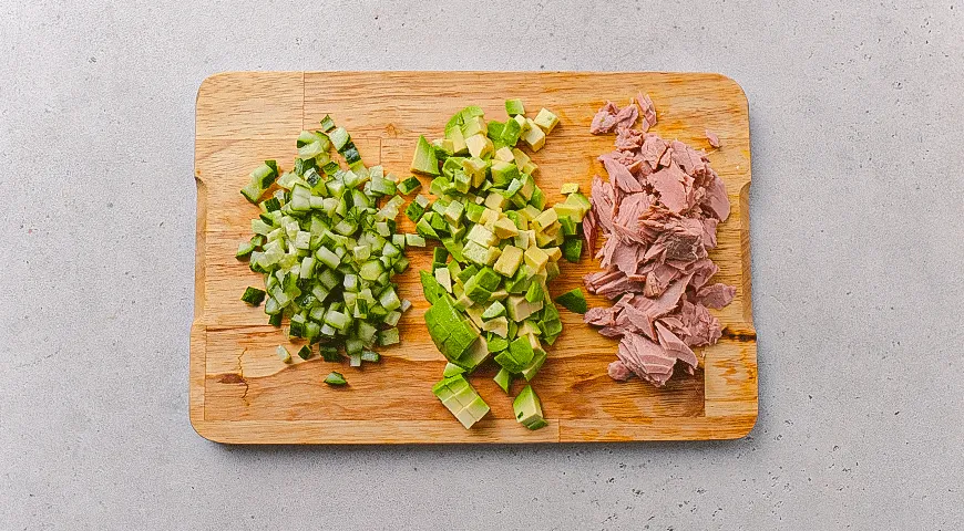 Суші-торт з тунцем: вишукана страва вдома, покроковий рецепт із фото 4