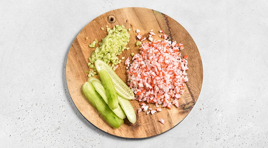 Легкі тарталетки з крабовим салатом: смачний рецепт для вашого столу 2