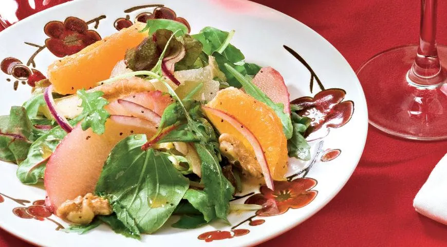 Ароматний цитрусовий салат: покроковий рецепт з фото 1