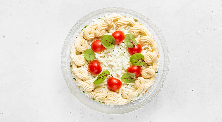 Торт «Олів'є»: неймовірний смак та ситість у кожному шматочку! 10 Торт «Олів'є»: неймовірний смак та ситість у кожному шматочку! 9