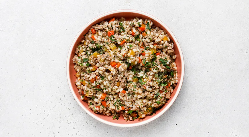 Неймовірне поєднання перловки, фаршу та овочів: покроковий рецепт із фото 9 Неймовірне поєднання перловки, фаршу та овочів: покроковий рецепт із фото 9