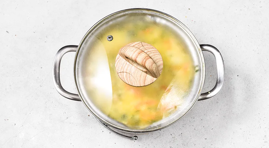 Соковитий пшоняний суп з яєчною павутинкою: покроковий рецепт з фото 9