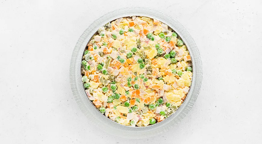 Торт «Олів'є»: неймовірний смак та ситість у кожному шматочку! 8 Торт «Олів'є»: неймовірний смак та ситість у кожному шматочку! 8