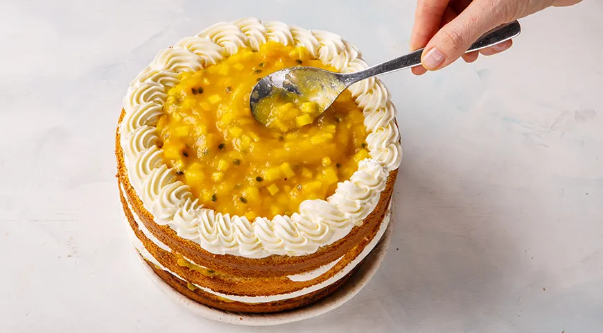 Неймовірний торт "Манго-Маракуйя": екзотичний десерт з фото-рецептом 9