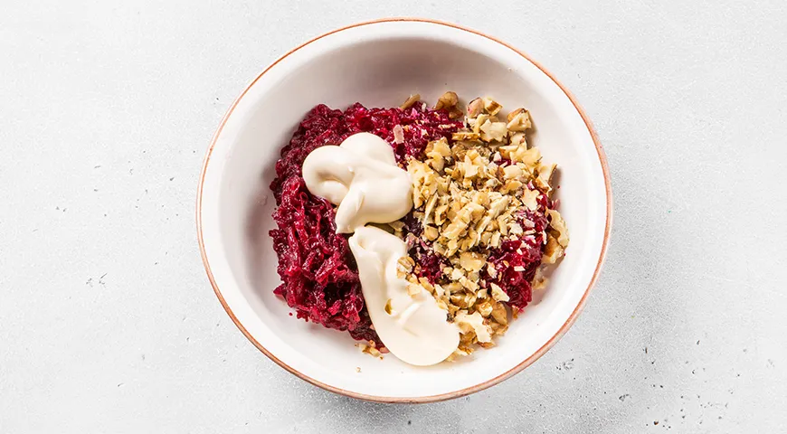 Хрусткі горіхові сети під шубою: покроковий рецепт з фото 9