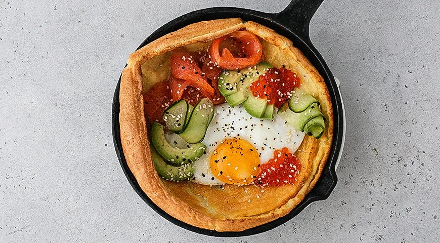 Голландський млинець у духовці з копченим лососем: вишукана страва з фото! 4