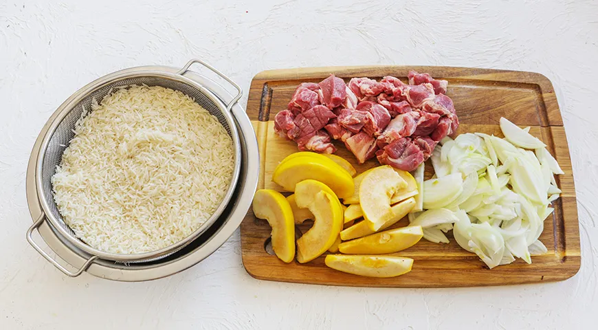 Ароматний перський плов з айвою: покроковий рецепт з фото 3