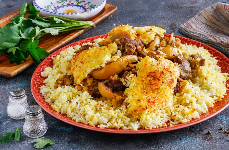 Ароматний перський плов з айвою: покроковий рецепт з фото