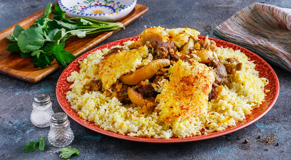 Ароматний перський плов з айвою: покроковий рецепт з фото 1