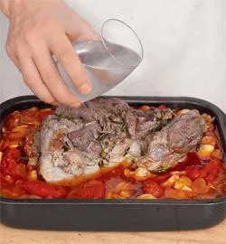 Баранина, запечена з квасолею: покроковий рецепт із фото 6