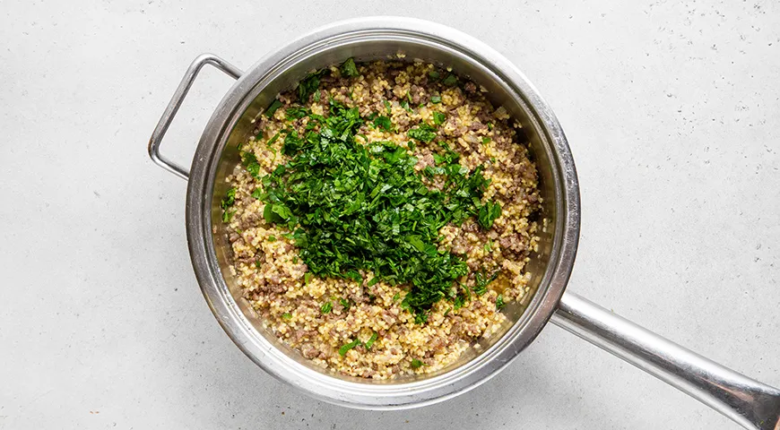 Ніжна пшоняна каша з ситним фаршем: покроковий рецепт із фото 6