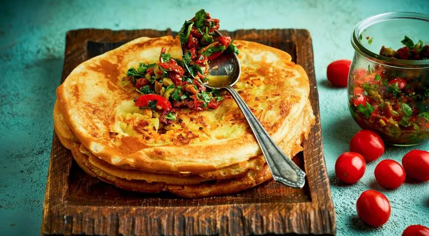 Пісні млинці з гарбузовим припеком: соковитий рецепт з фото 2