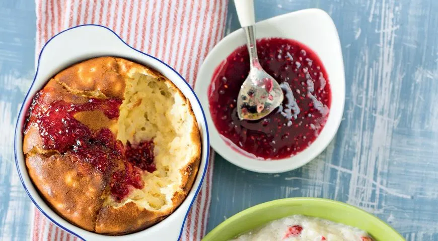 Ніжний сирно-рисовий пудинг: покроковий рецепт з фото (355 ккал) 1