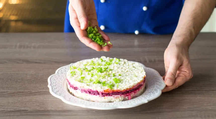 Новорічна оселедець під шубою: покроковий рецепт з фото 8