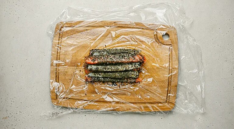 Мармуровий рулет із риби зі спаржею, цитрусовим жу та кремом із селери: вишукана страва з фотоінструкцією 8