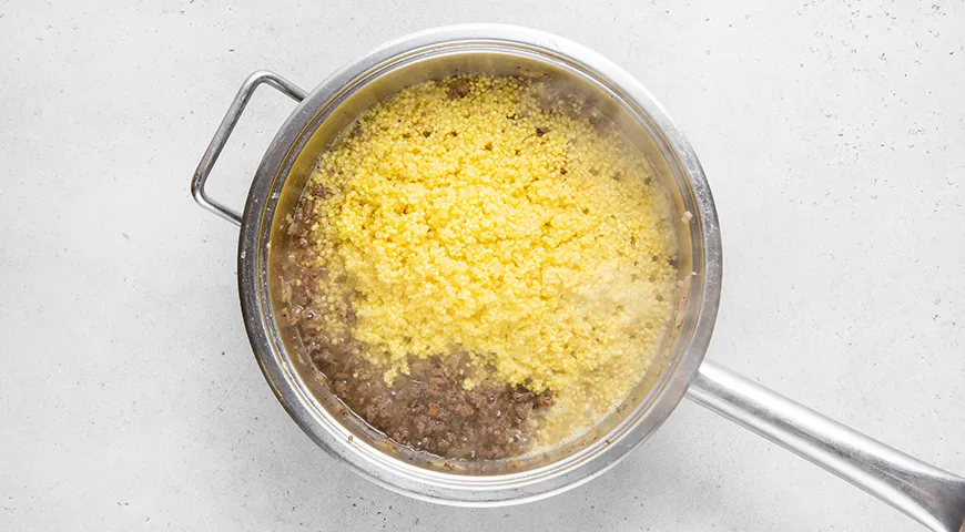 Ніжна пшоняна каша з ситним фаршем: покроковий рецепт із фото 4