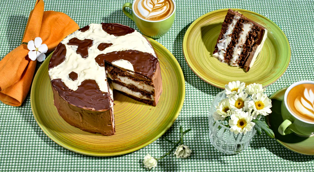 Ніжний молочний торт "Милка": покроковий рецепт із фото 1