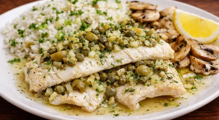 Риба, запечена з оливками та каперсами: покроковий рецепт з фото (427 ккал) 7