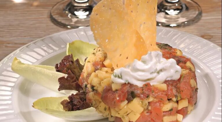 Ніжний тартар із лосося та сиру: покроковий рецепт із фото 22