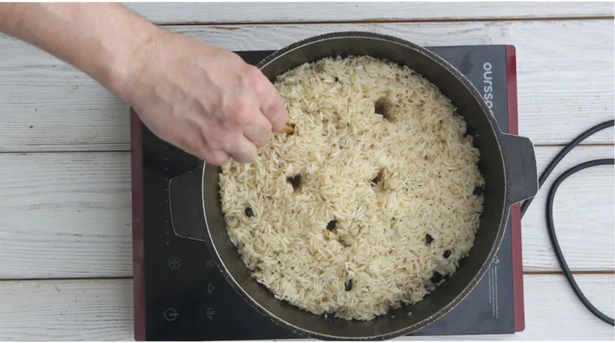 Ароматний узбецький плов у казані: покроковий рецепт з фото 11