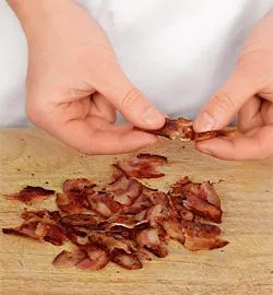 Ароматний суп з печених овочів з беконом та зеленою олією: покроковий рецепт із фото 3