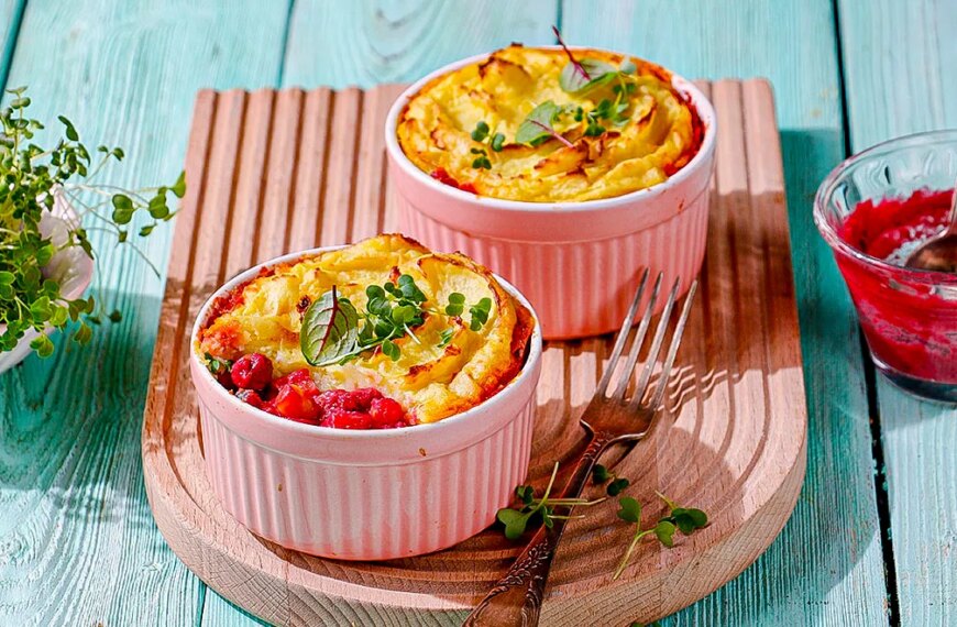 Ситий і смачний картопляний гратен із паштетом та овочами: покроковий рецепт з&hellip;