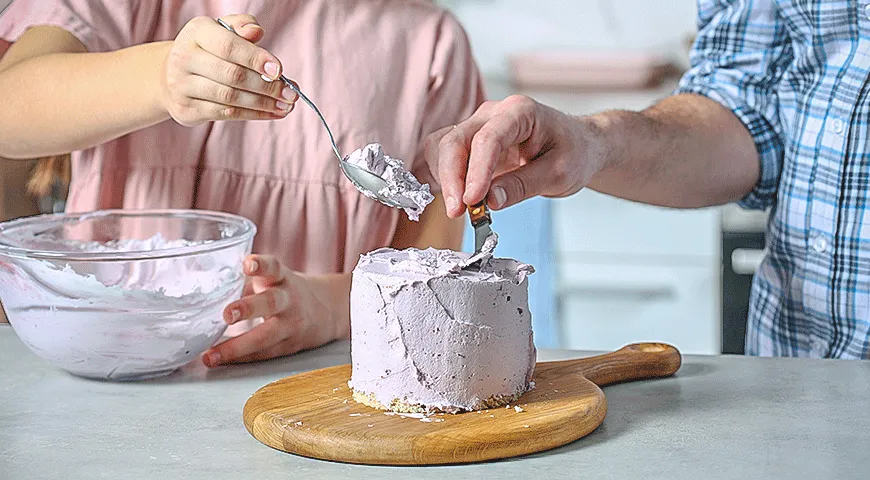 Бенто-торт «Для мами»: ніжний десерт з любов'ю, покроковий рецепт 6