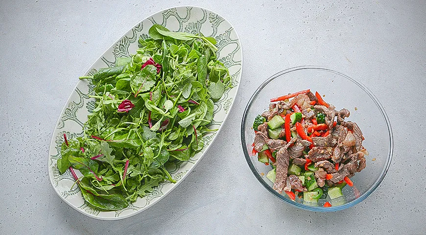 Гострий салат з яловичиною: пікантний рецепт з фото 5