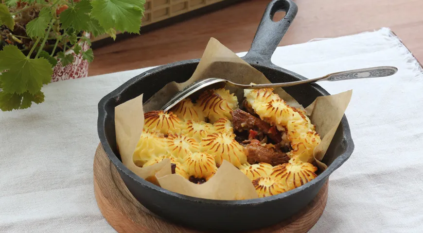 Пісний пастуший пиріг з грибами: покроковий рецепт з фото 3