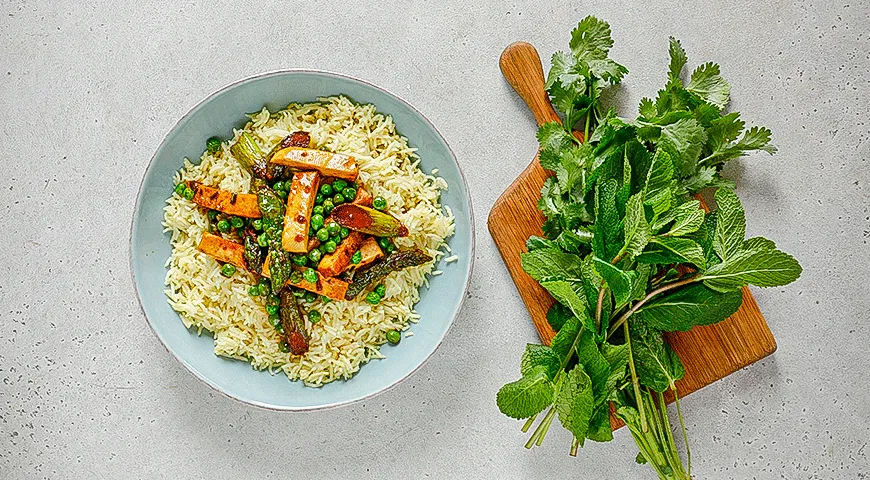 Ароматний кокосовий рис з хрустким тофу: покроковий рецепт із фото 5