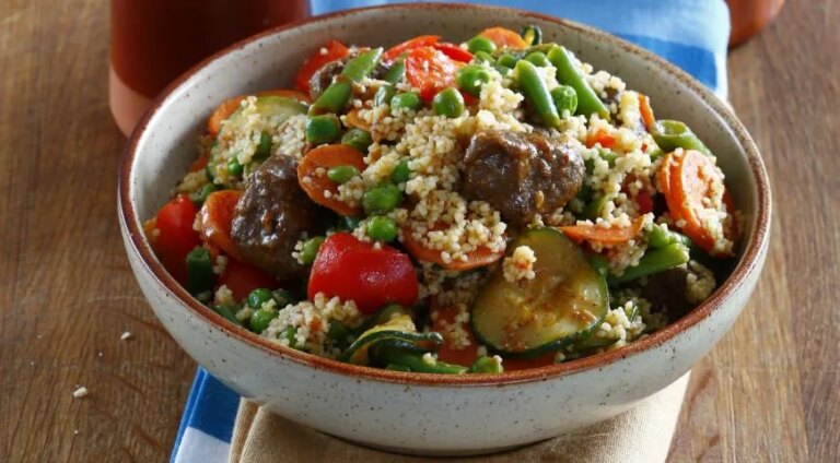 Ніжний баранячий плов з овочами та кускусом: покроковий рецепт з фото 15