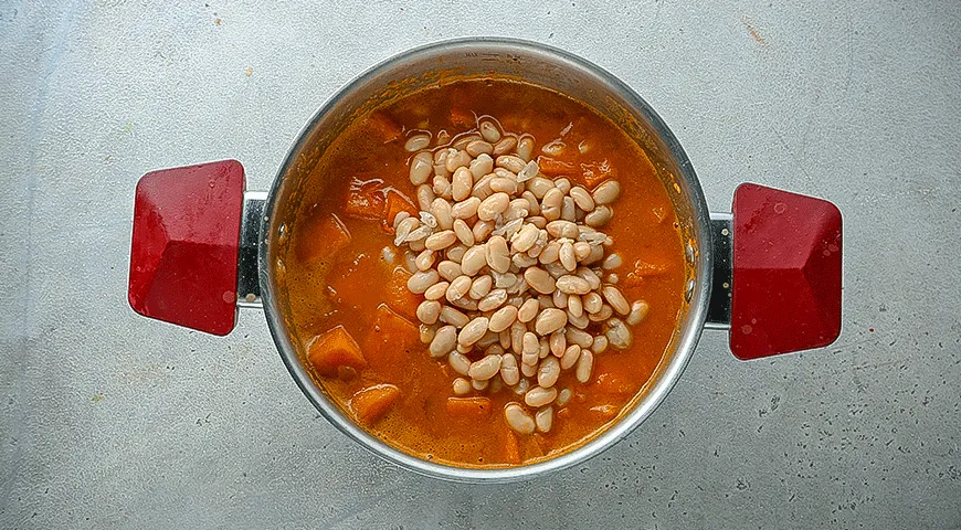 Пісне рагу з батату та білої квасолі: фоторецепт для ситного обіду 6