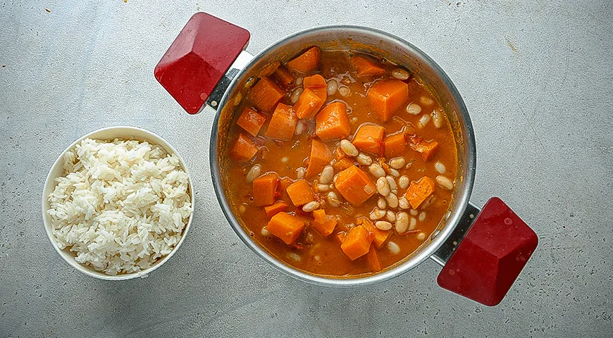 Пісне рагу з батату та білої квасолі: фоторецепт для ситного обіду 7