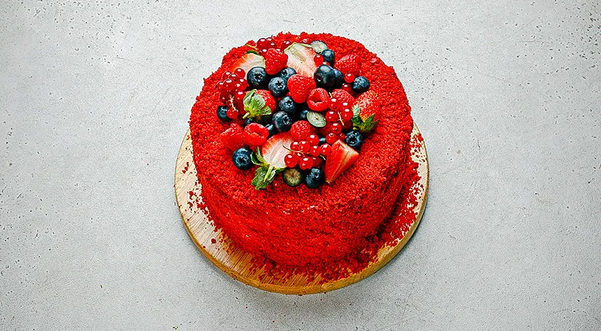 Неймовірний торт "Червоний оксамит" з сирним кремом: покроковий рецепт смаколику з фото 10